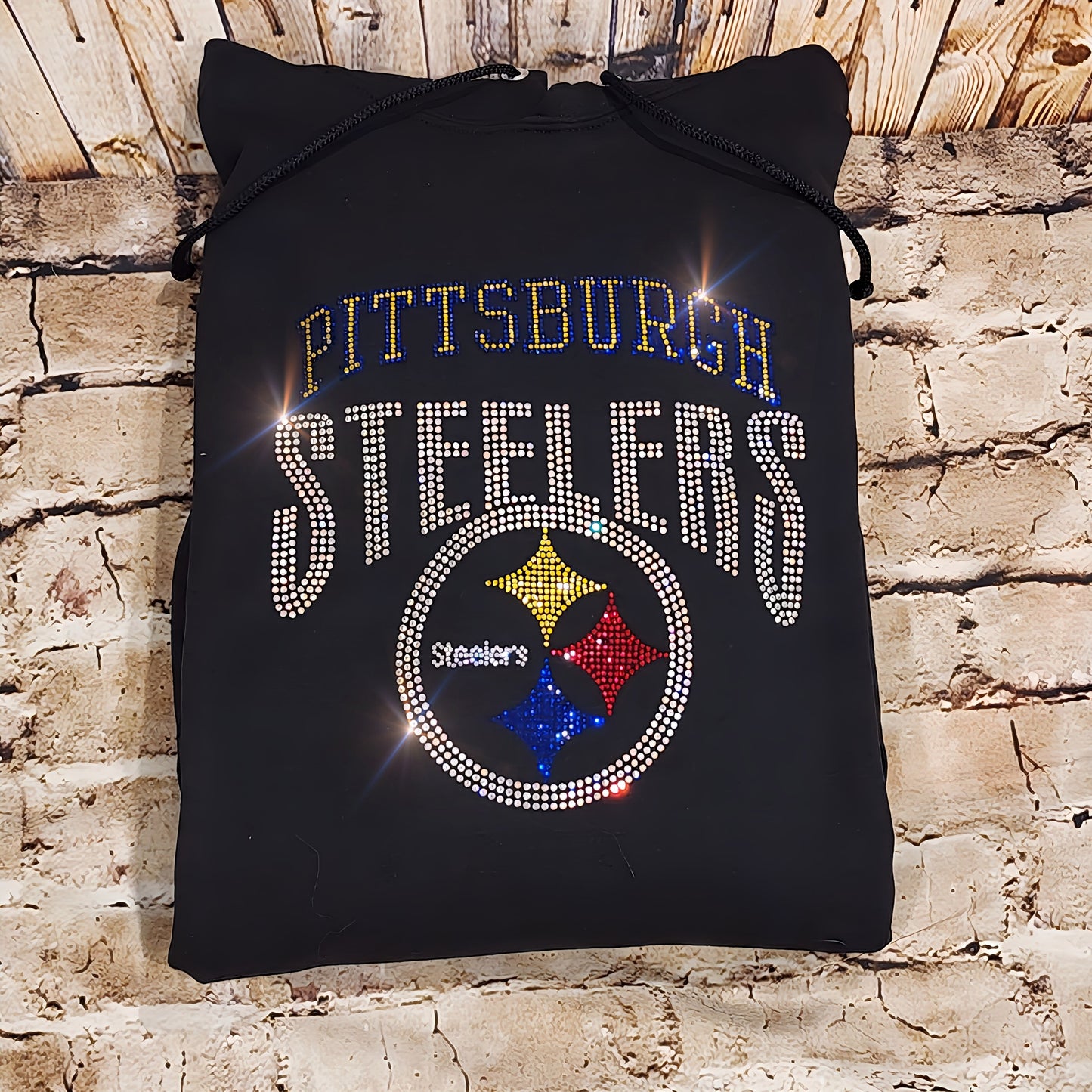 Pittsburgh Steelers Unisex HOODIE or CREWNECK Sweatshirt Bling Steelers Sweater Sweatshirt