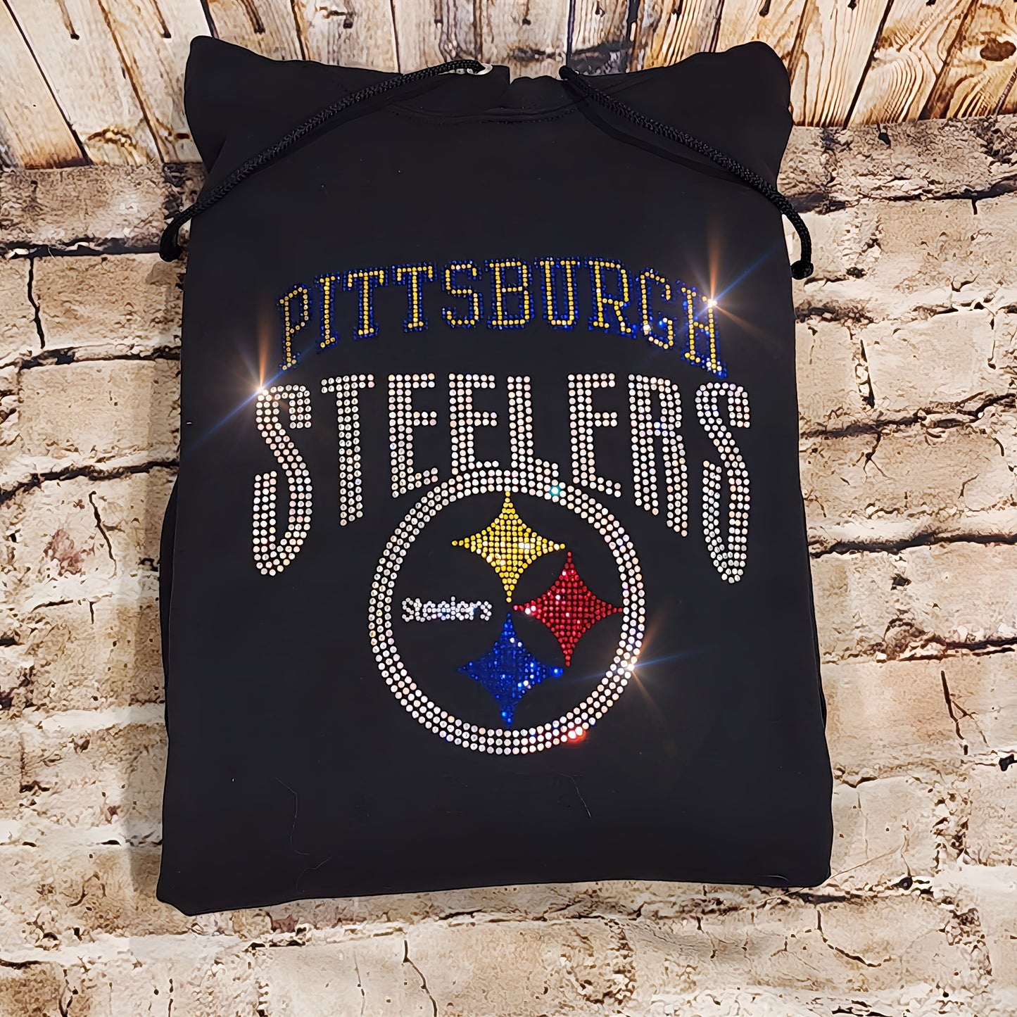 Pittsburgh Steelers Unisex HOODIE or CREWNECK Sweatshirt Bling Steelers Sweater Sweatshirt