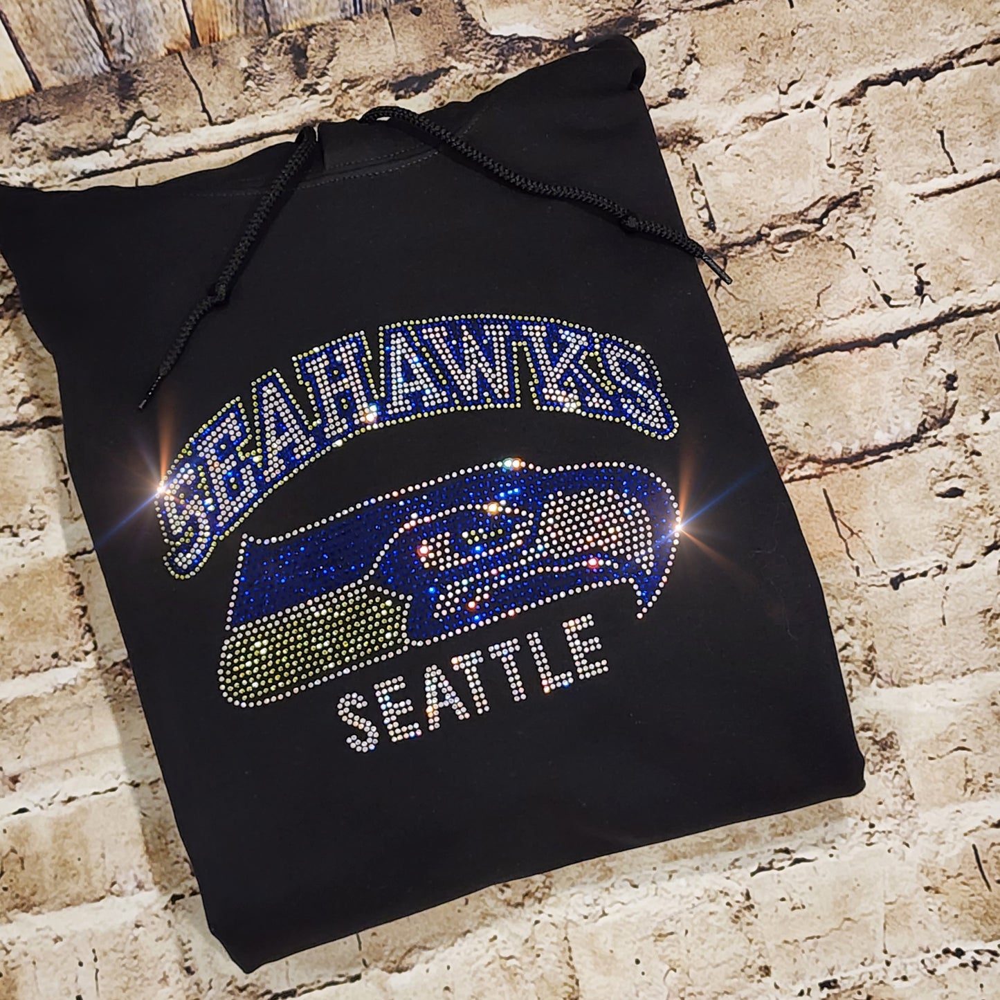 Seattle Seahawks Unisex HOODIE or CREWNECK Sweatshirt Bling Cowboys Sweatshirt Hoodie