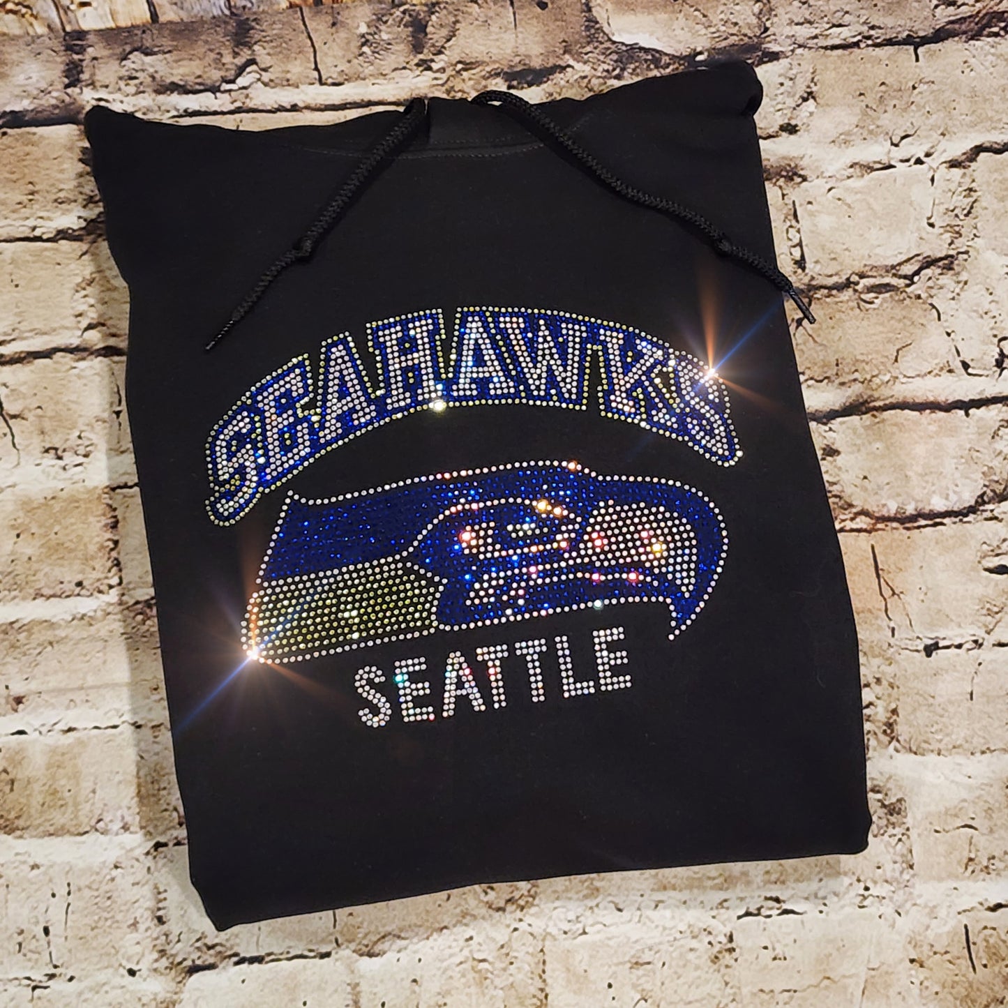 Seattle Seahawks Unisex HOODIE or CREWNECK Sweatshirt Bling Cowboys Sweatshirt Hoodie