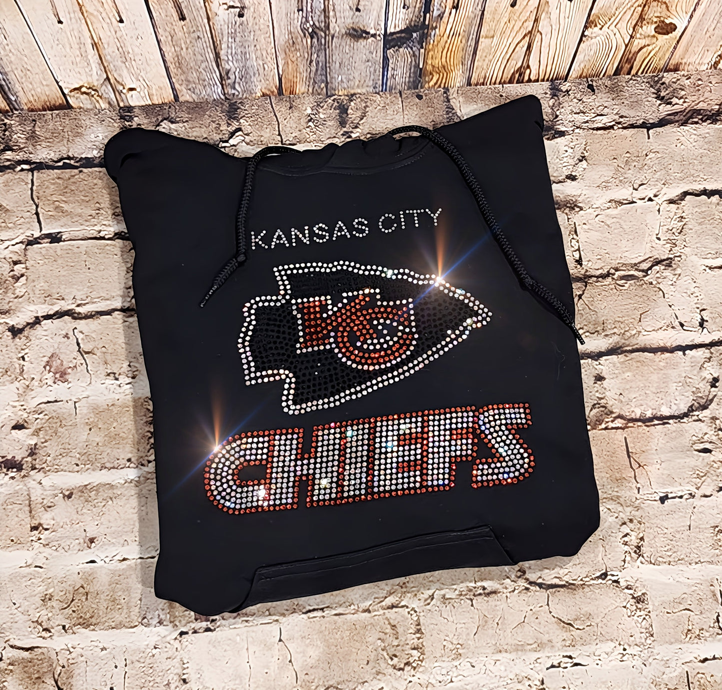 Kansas City Chiefs Unisex HOODIE or CREWNECK Sweatshirt Bling Chiefs Sweatshirt Hoodie