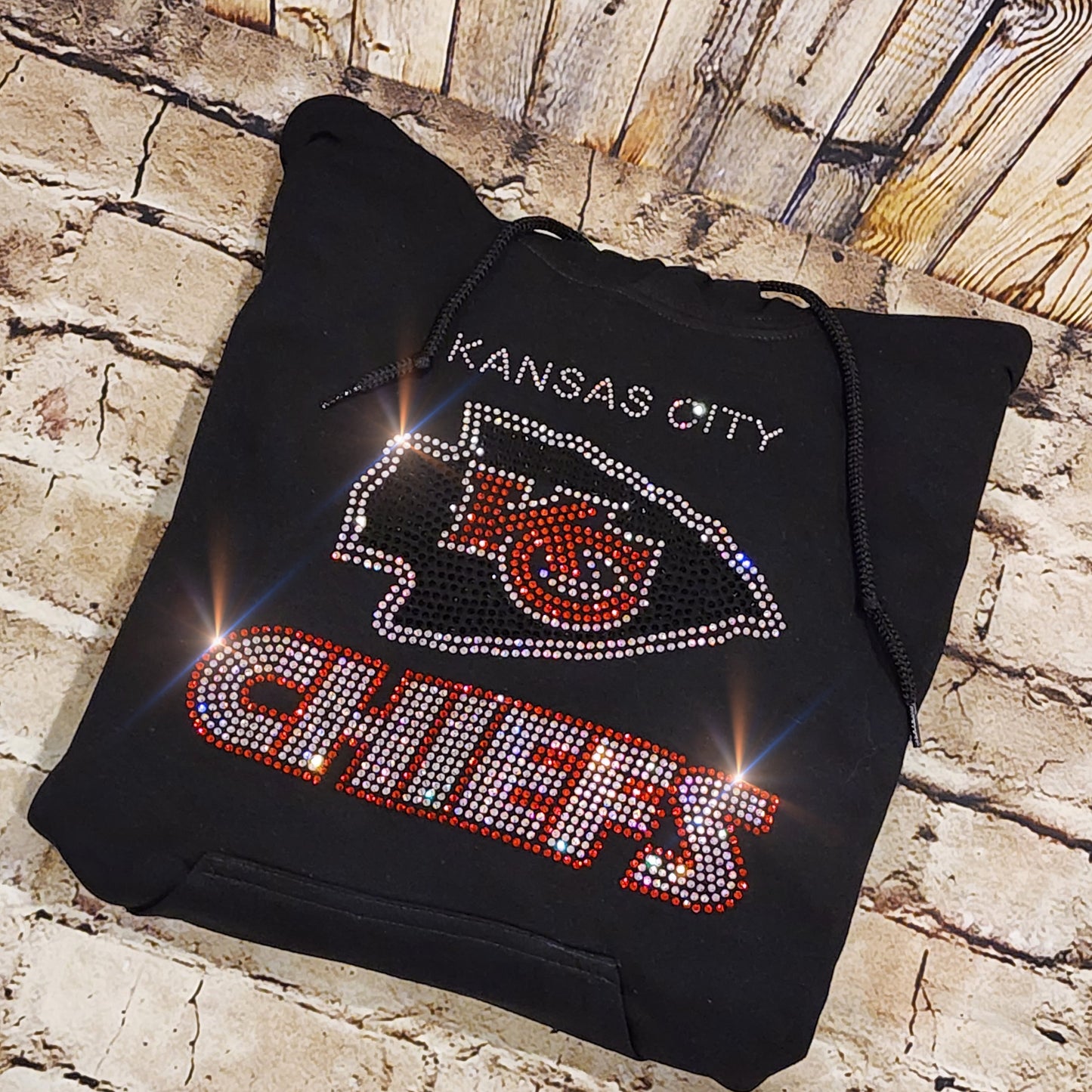 Kansas City Chiefs Unisex HOODIE or CREWNECK Sweatshirt Bling Chiefs Sweatshirt Hoodie