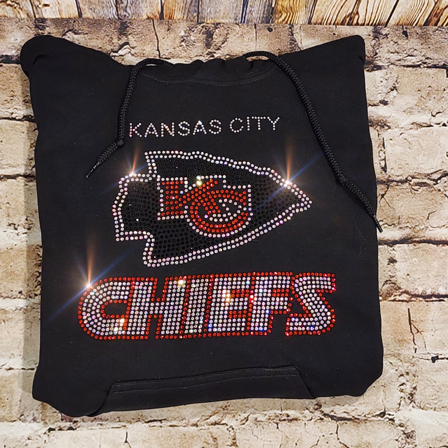 Kansas City Chiefs Unisex HOODIE or CREWNECK Sweatshirt Bling Chiefs Sweatshirt Hoodie