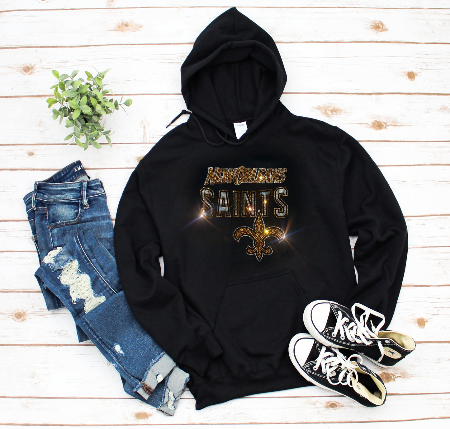 New Orleans Saints Unisex HOODIE or CREWNECK Sweatshirt Bling Saints Sweatshirt Hoodie